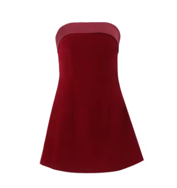 Velvet Strapless Backless Mini Dress – Elegant & Sexy Clubwear